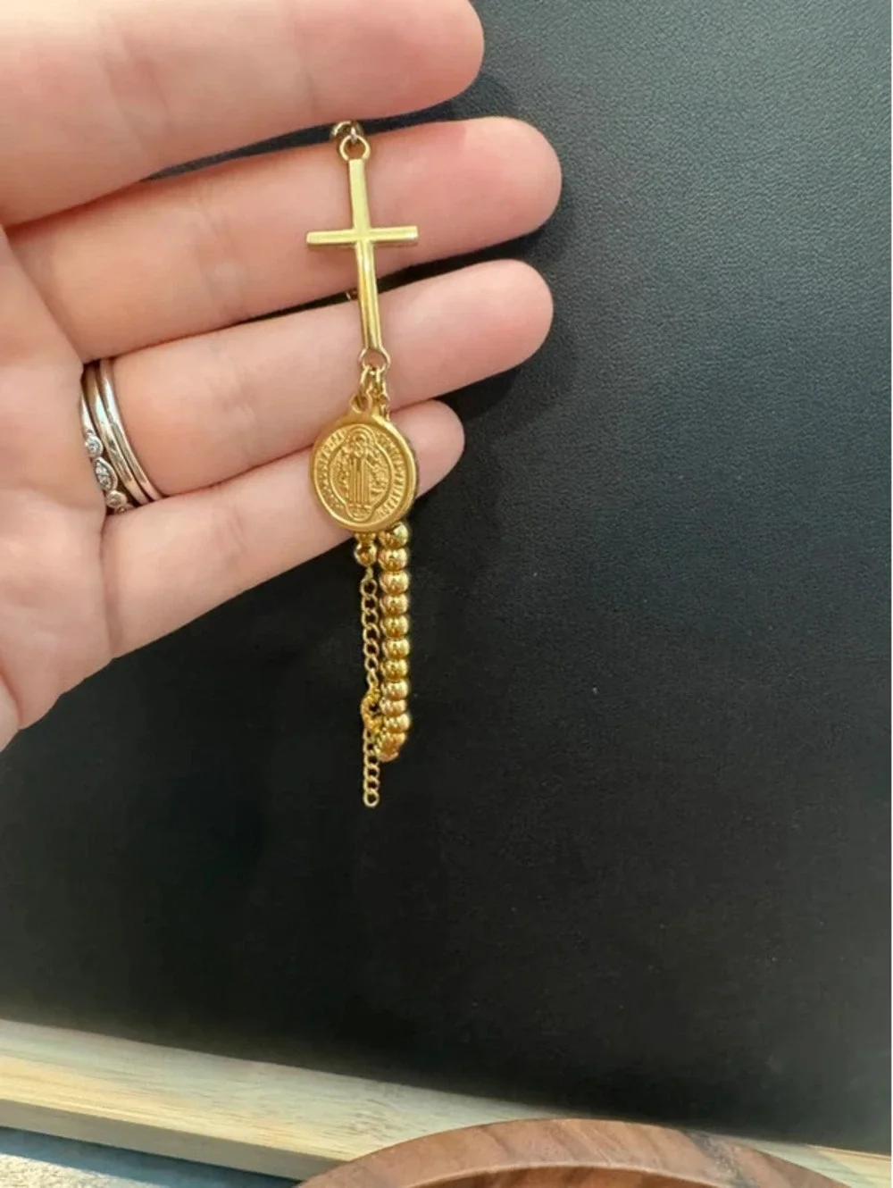Religious fashion bracelet, 7.5”-9.5”
